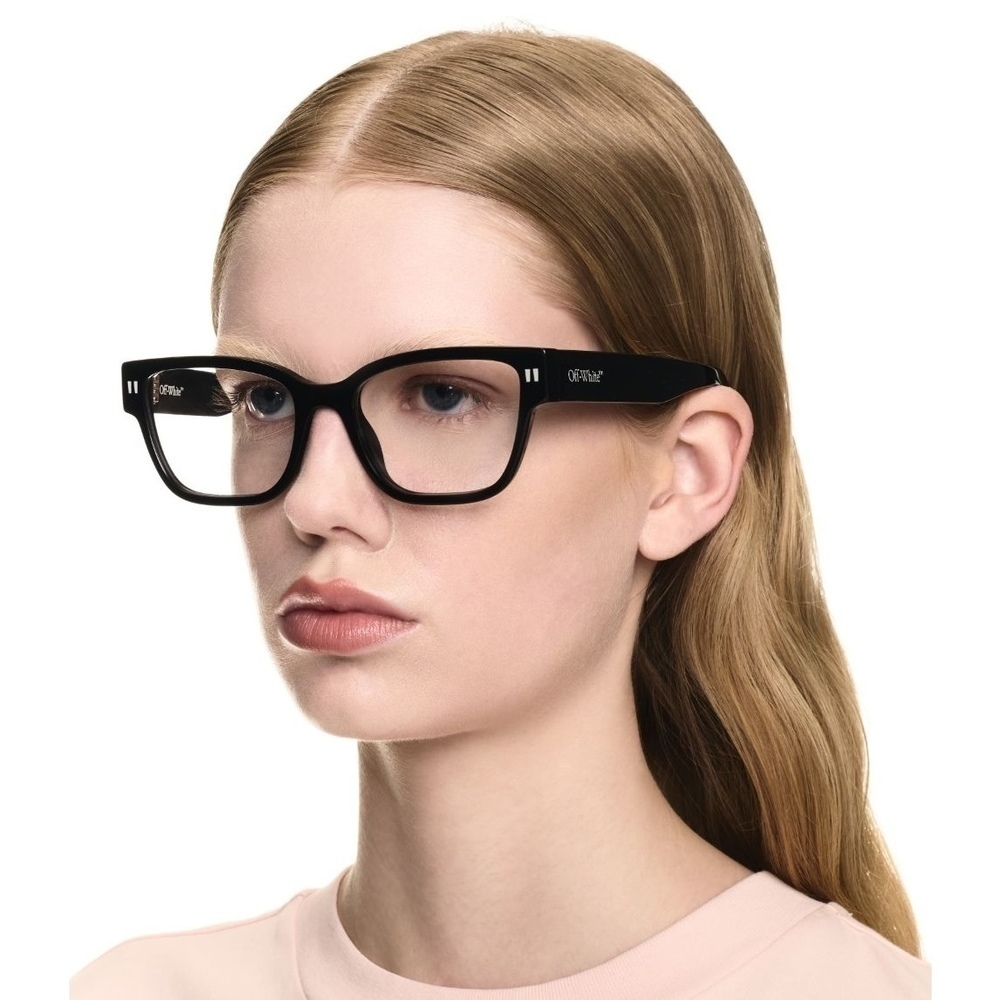 NWT Off-White Style 56 Black Cat Eye 53mm Eyeglasses